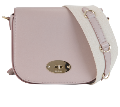 Small Darley Satchel, &pound;220, Handbags, Pink, Leather, Front view